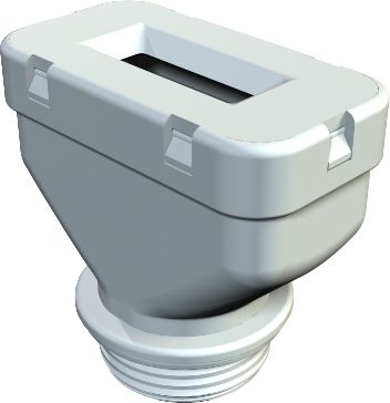 Bettermann Dławnica kablowa polietylenowa M25 IP31 ciemnoszara (2013009)