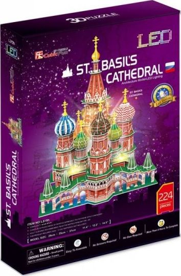 PUZZLE 3D LED KATEDRA ŚW. BASILS - L519H