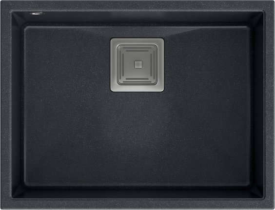 Zlewozmywak Quadron DAVID 50 GraniteQ black diamond/elementy stalowe