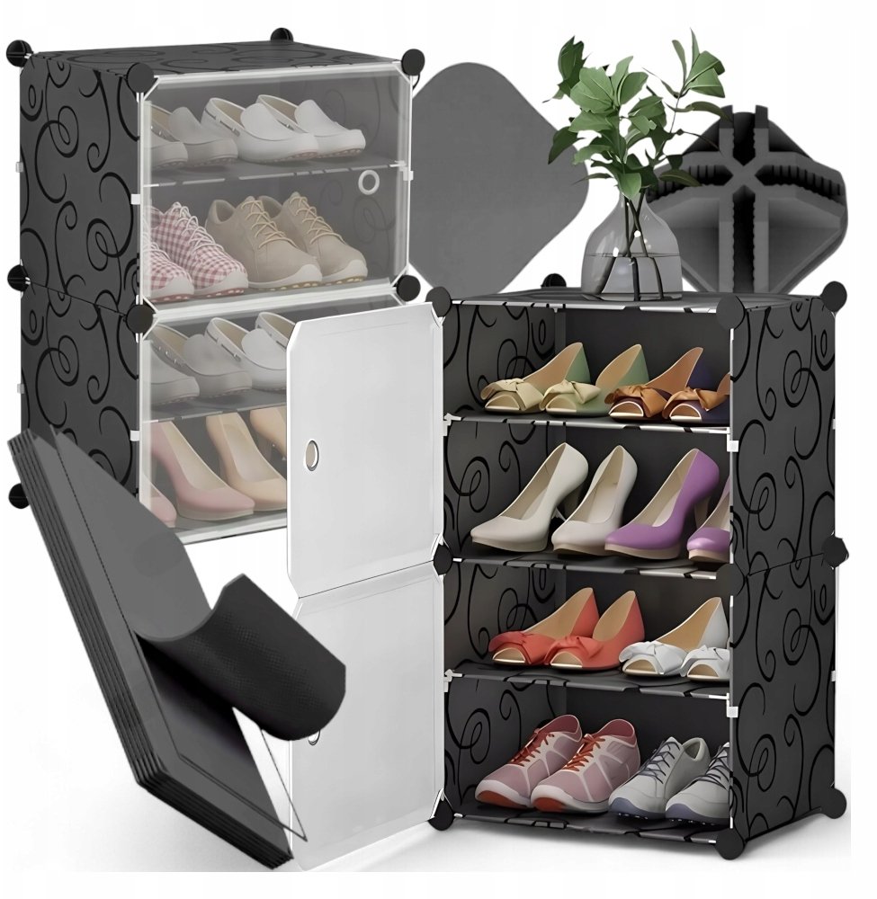 SZAFKA NA BUTY MODUŁOWA MAŁA CZARNA KANZA