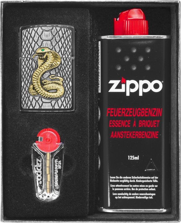 Zestaw ZIPPO Zapalniczka COBRA NEW Prezentowy No1