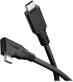 Kabel USB-C™ 90°, USB4™, 2 m, czarny - Długość kabla 2 m