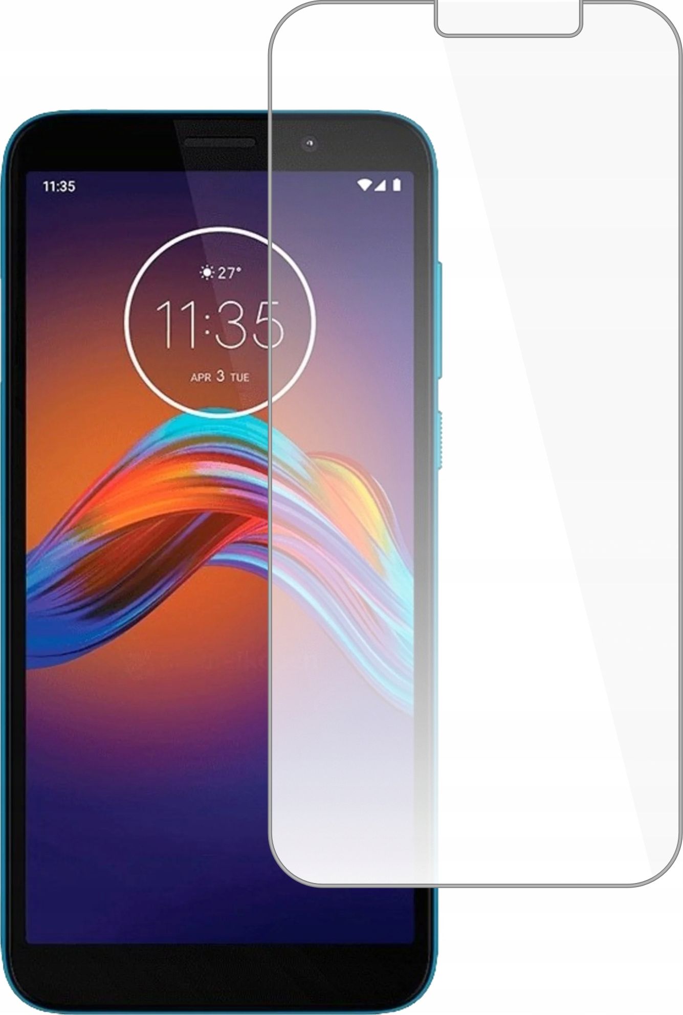 etumi Szkło Hartowane 9H Do Motorola Moto E6 Play Szybka Szkiełko Ochronne Na Ekran Twarde Płaskie Przód / Ochrona Matrycy Telefonu Glas0293