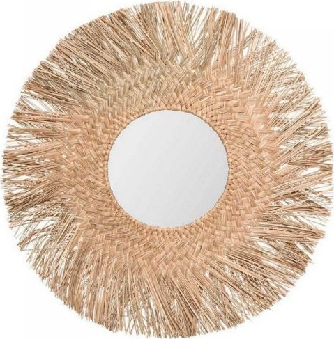 Atmosphera Lustro ścienne Atmosphera Jungly Okrągły Naturalny Pałka wodna ( 80 cm)