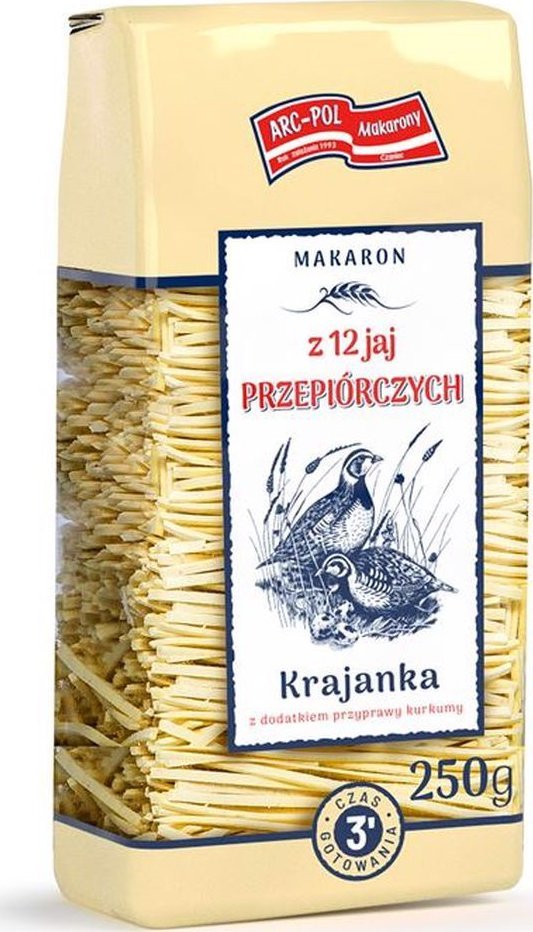 Makaron krajanka z 12 przepiórczych jaj 250 g