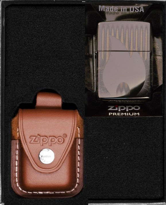 Zestaw ZIPPO Zapalniczka FLAME DESIGN 2 Prezentowy No2