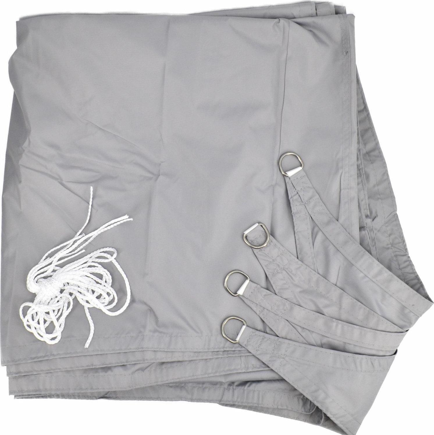 AWTools Żagiel przeciwsłoneczny 3x4 m, szary, prostokąt