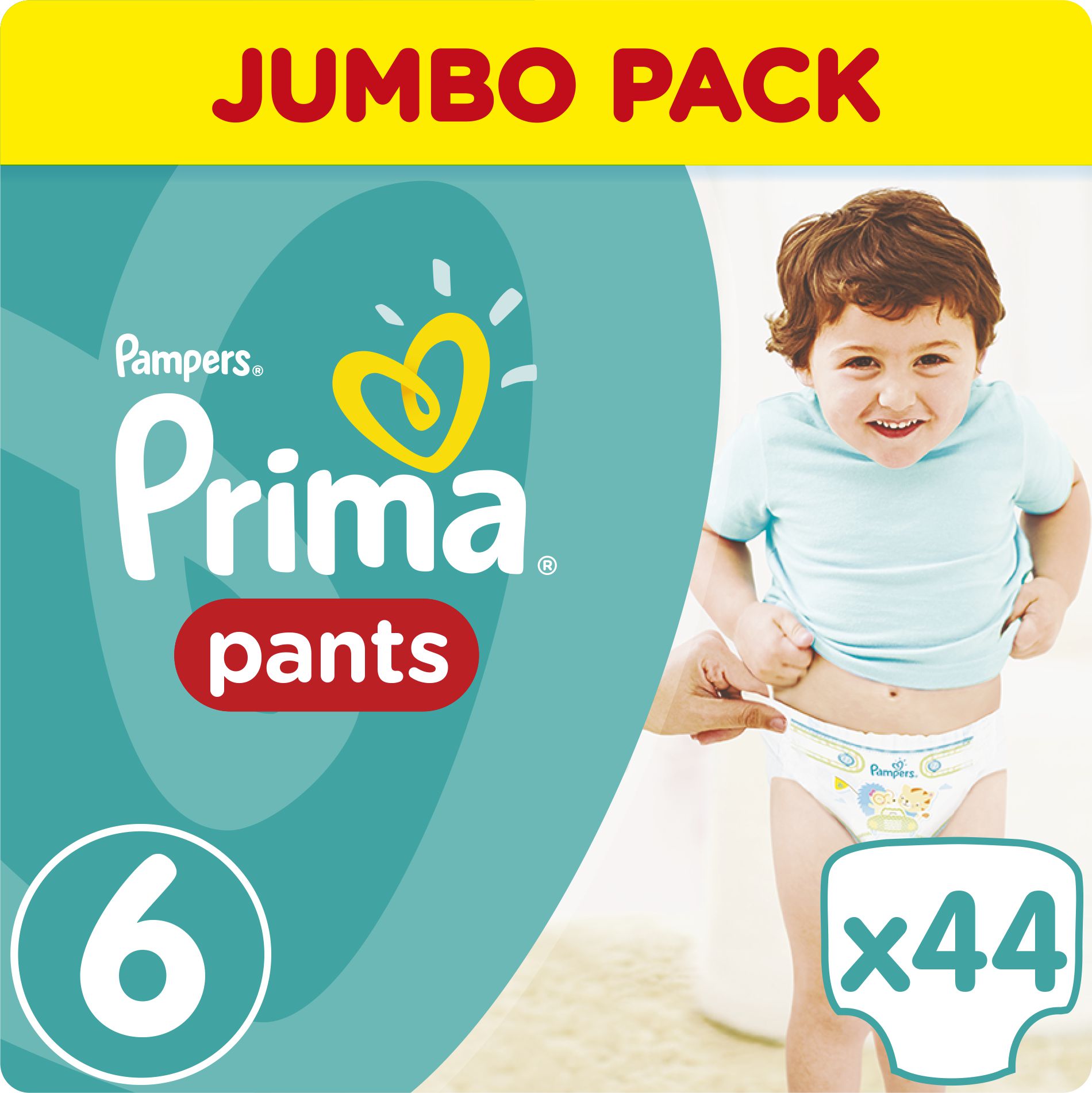 Pampers Pieluchomajtki Pants 6, 15+ kg, 44 szt.