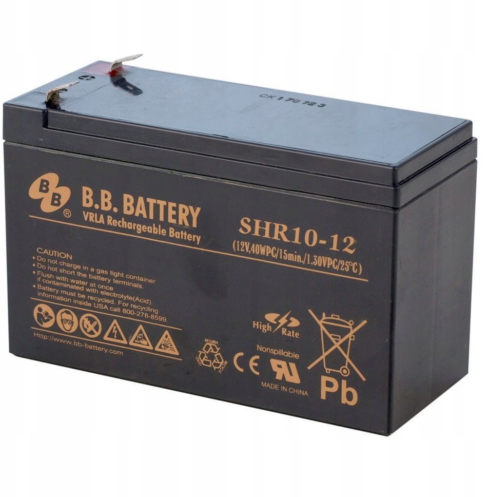 Akumulator AGM B.B. SHR10-12 12V10Ah T2