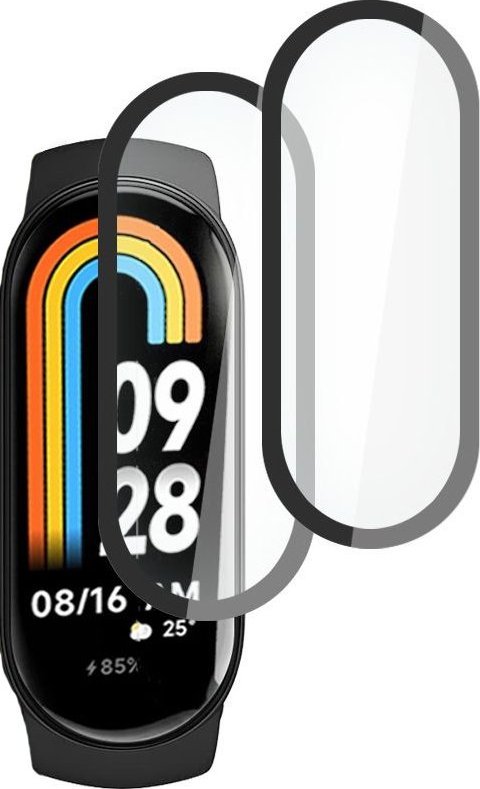 Braders 2x Szkło Hybrydowe do Xiaomi Mi Band 8 / 8 NFC Black