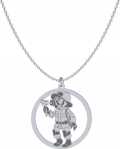 Radziszewska Jewellery Srebrny Naszyjnik STRAŻAK GRAWER GRATIS