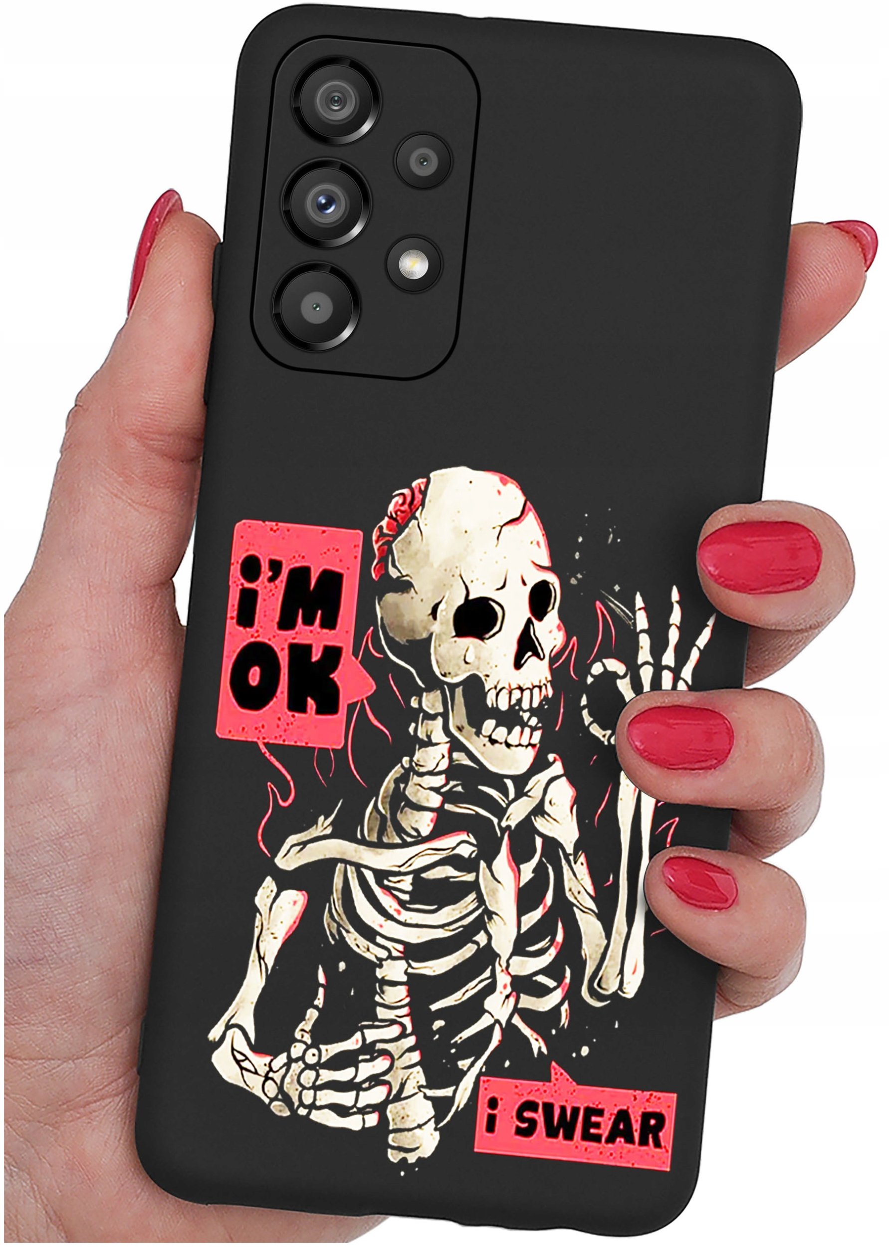 ETUI do Samsung Galaxy A53 5G WZORY |SILIKONOWE MATT CASE + SZKŁO 9H