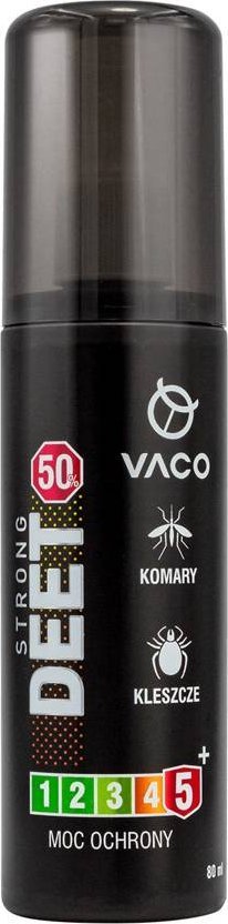 Vaco VACO STRONG Płyn na komary, kleszcze 50% DEET 80ml