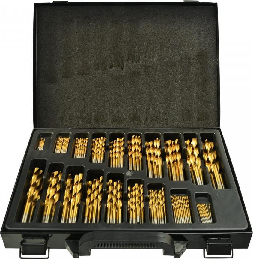 Wiertło Geko ZESTAW 170SZT.WIERTEŁ HSS DO METALU TYTAN.M. BOX(5) G38219 GEKO