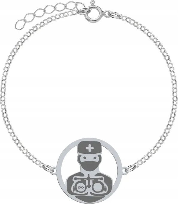 Radziszewska Jewellery Bransoletka Srebrna Okulista GRAWER GRATIS