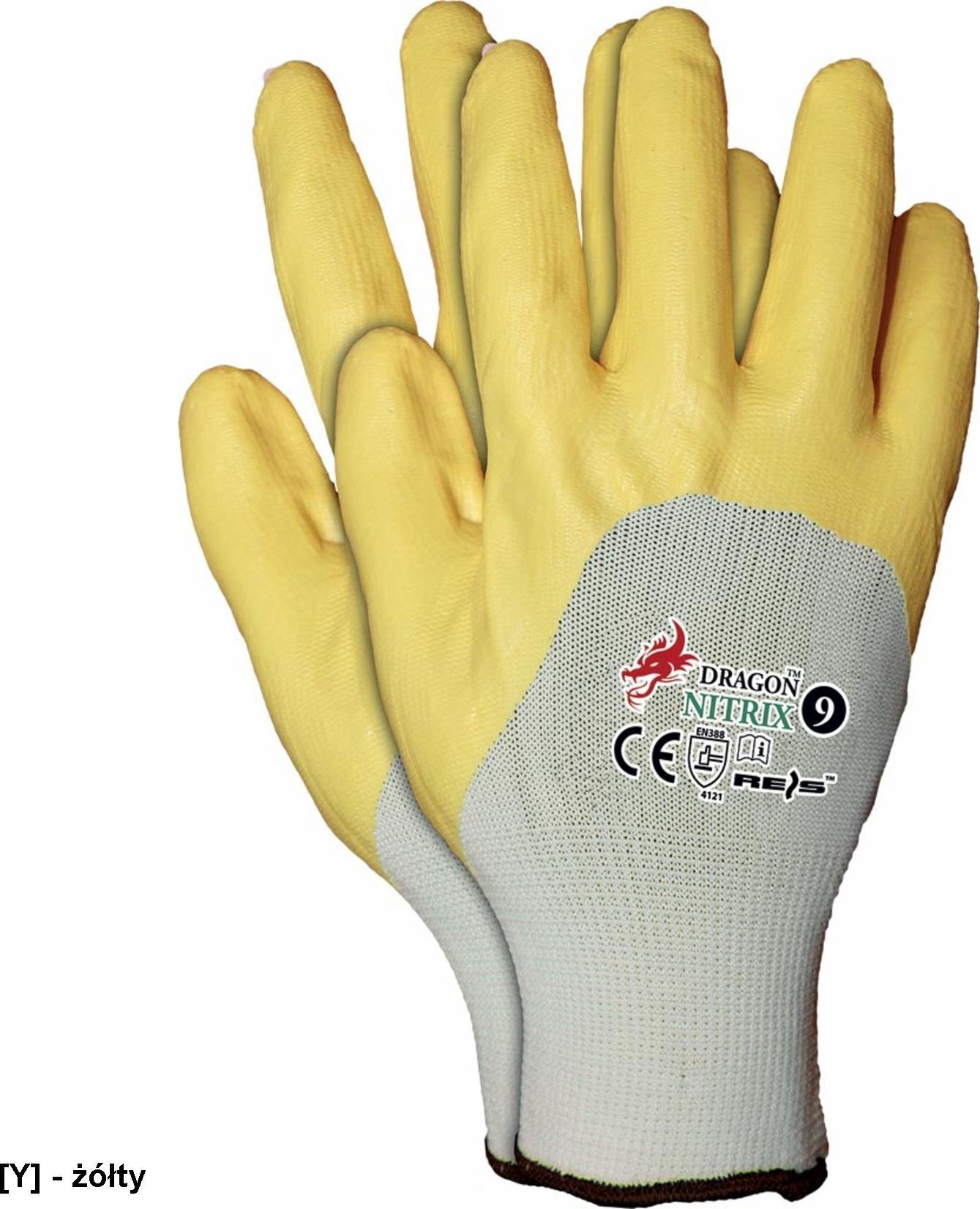 R.E.I.S. NITRIX - RĘKAWICE POWLEKANE - NITRYL 12