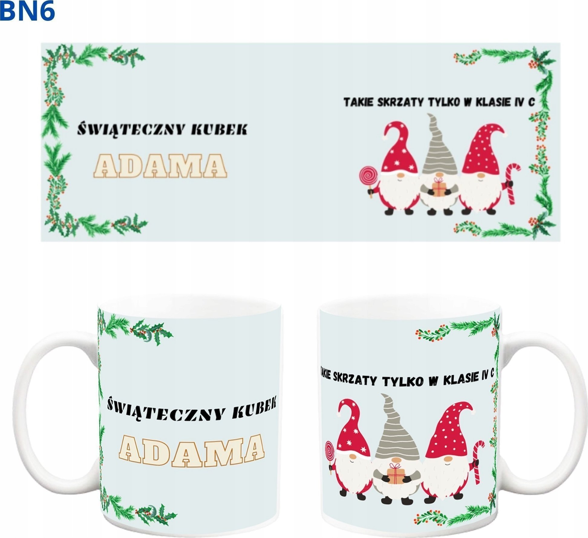 PrzydaSie Kubek Boże Narodzenie Mikołaj Mikołajki Święta Świąteczny Prezent Bn6