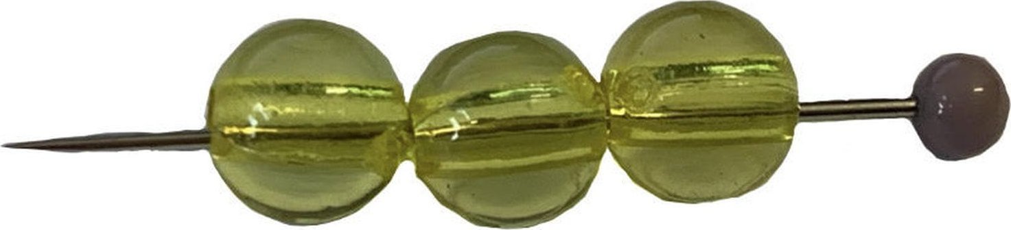 kufer-pasmanteria.pl Korale Akrylowe Kula 10mm (14szt) Cytrynowy