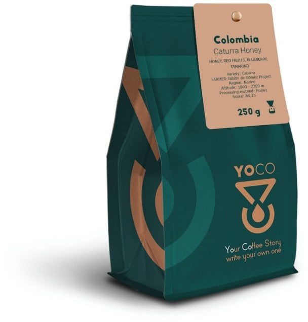 Kawa ziarnista YoCo Kawa ziarnista Colombia Caturra Honey Filter 250g