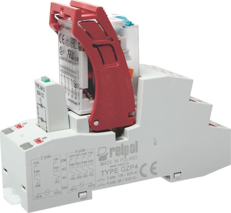 Relpol Przekaźnik Interfejsowy Push-in PIR4-024DC-M41G-PS-2014 864842