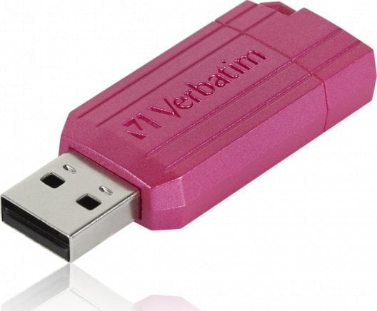 Pendrive Verbatim Verbatim USB flash disk, USB 2.0, 128GB, Store,N,Go PinStripe, różowy, 49460, do archiwizacji danych