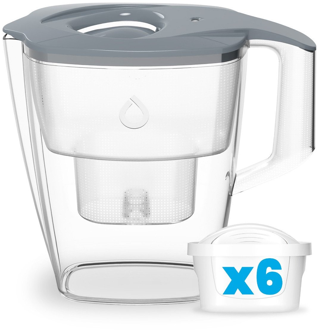 Dzbanek Filtrujący Dafi MILA Stalowy 3l Manualny 6 Wkładów Unimax