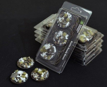 Gamers Grass Gamers Grass: Bases Round - Winter 50mm (3 szt.)