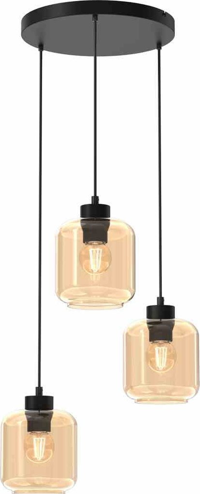 Lampa wisząca Milagro Lampa wisząca SOMBRA AMBER 3xE27