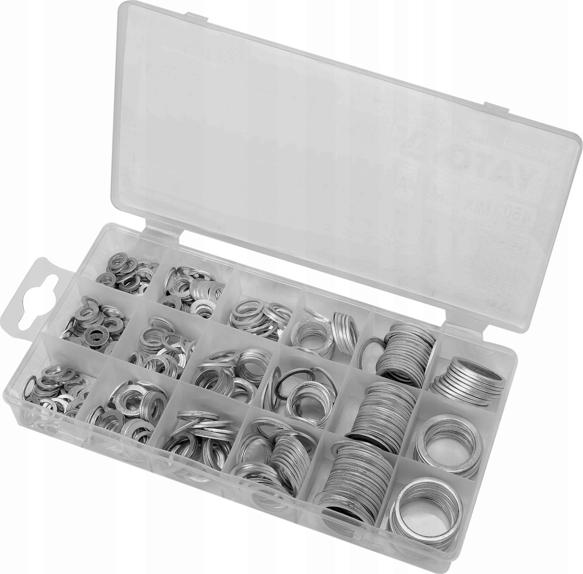 Yato ZESTAW PODKŁADEK ALUMINIOWYCH 450 SZT. MIX ROZMIARÓW (1 KPL)