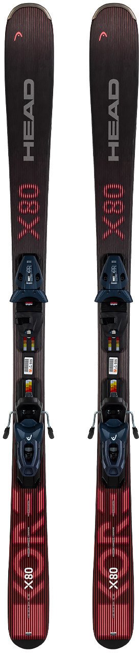 Narty męskie allmountain HEAD KORE X 80 + wiązania HEAD PR 11 z GRIP WALK 2024 177 cm