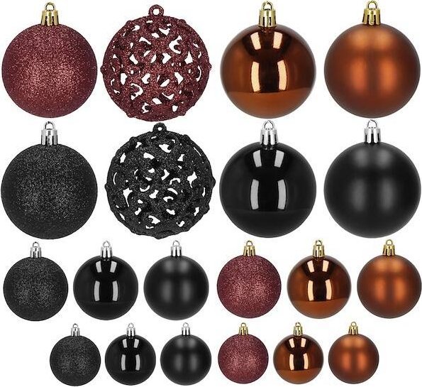 Springos Bombki choinkowe 100 szt. ozdoby świąteczne zestaw UNIWERSALNY