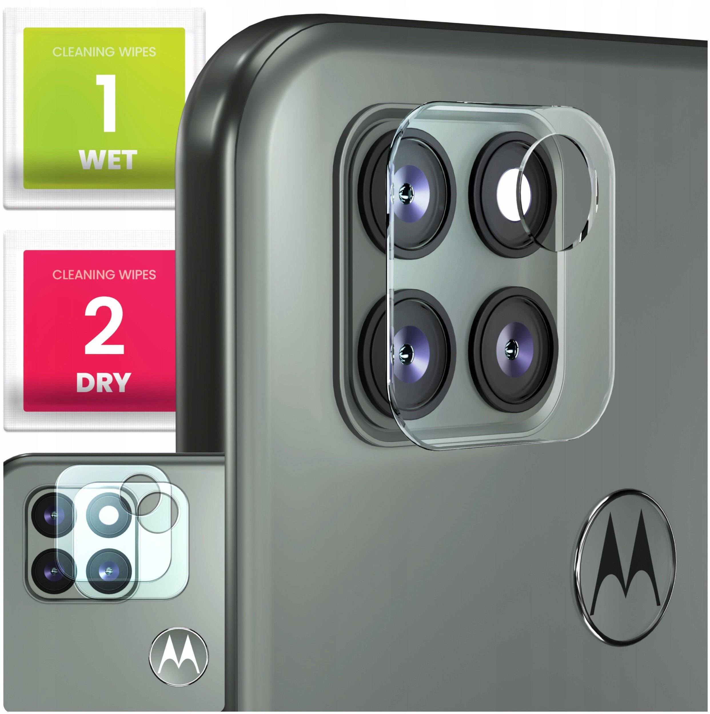 2-PAK Szkło Na Aparat Do Motorola Moto G9 Power (Hartowane, Na Obiektyw)