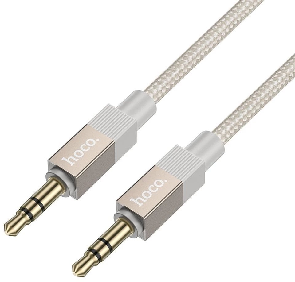 Kabel AUX Jack 3,5 mm (męski) do Jack 3,5 mm (męski) Hoco 1 m UPA32 złoty