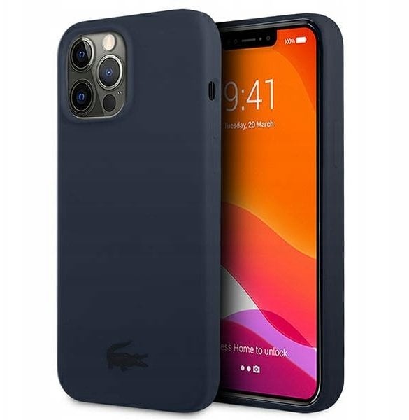 Lacoste Etui Lacoste do iPhone 13 Pro Max 6,7" granatowy/navy hardcase Silicone