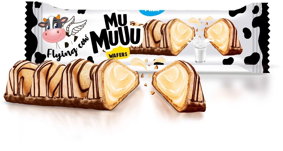 ABK Publications Muuu Wafelek z nadzieniem mlecznym 22 g
