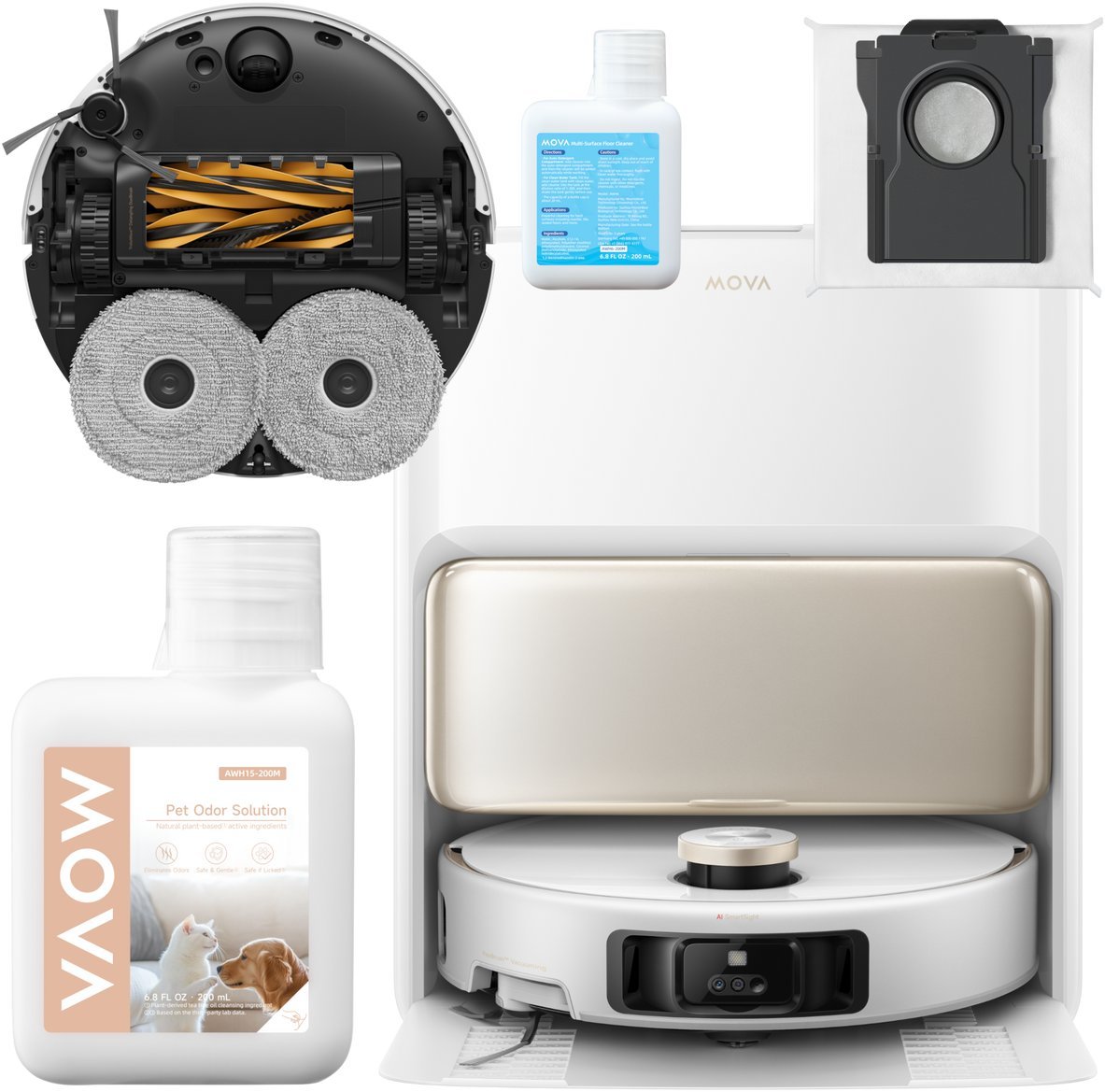 Robot Sprzątający Mopowanie Dreame MOVA V50 Ultra UV 24000 Pa HEPA + Płyn