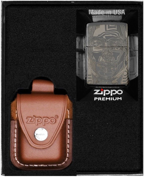 Zestaw ZIPPO Zapalniczka METAL HEAD DESIGN Prezentowy No2