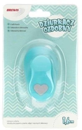 Dziurkacz ozdobny - Serce 1,6cm MIX