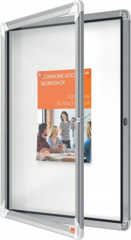 Nobo Gablot oszklon wewn magnet Nobo 4xA4bia�