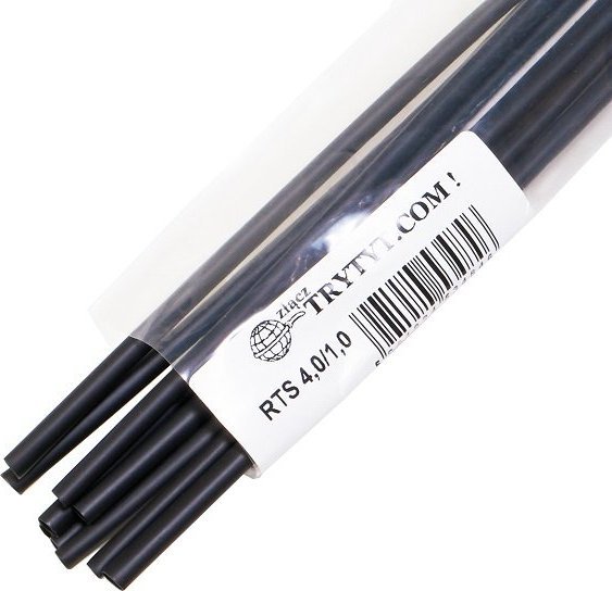 Trytyt 10x Koszulka termokurczliwa RTS 4/1 czarny