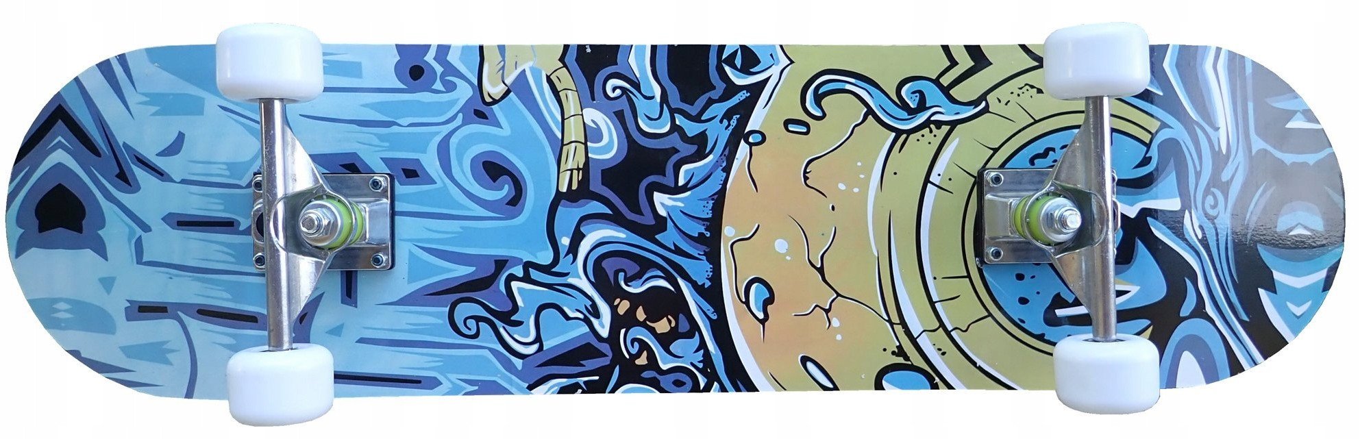 Deskorolka Klasyczna dla Dzieci Drewniana KUBISPORT Graffiti
