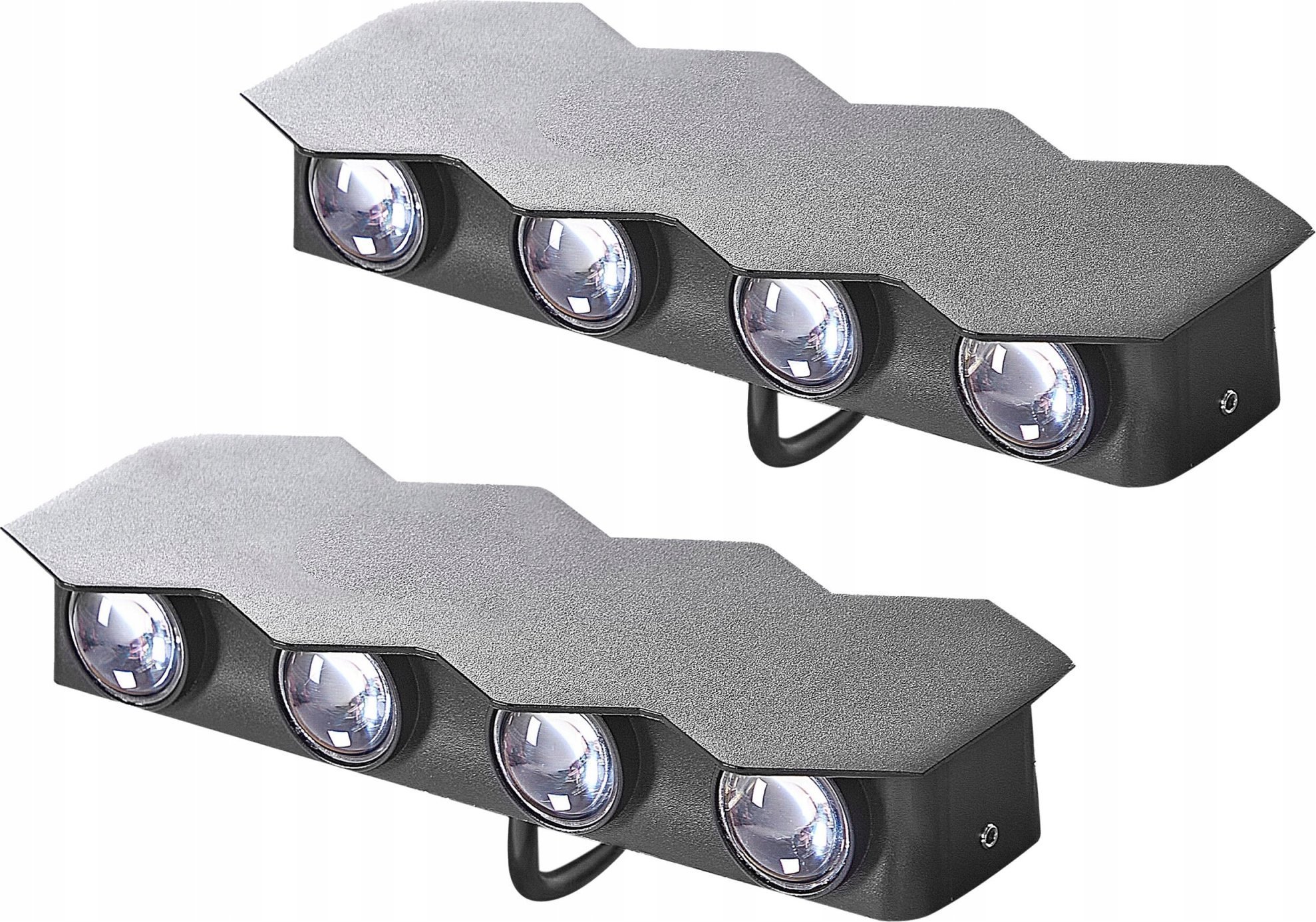 Kinkiet Beliani Zestaw 2 lamp ściennych zewnętrznych LED czarny WELDON