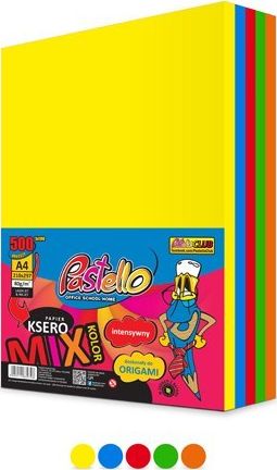 Pastello Papier ksero A4 80g mix kolorów 500 arkuszy