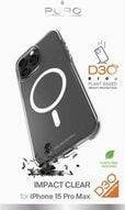 Etui Puro Impact Clear D3O Bio do iPhone'a 15 Pro Max - przezroczyste standard