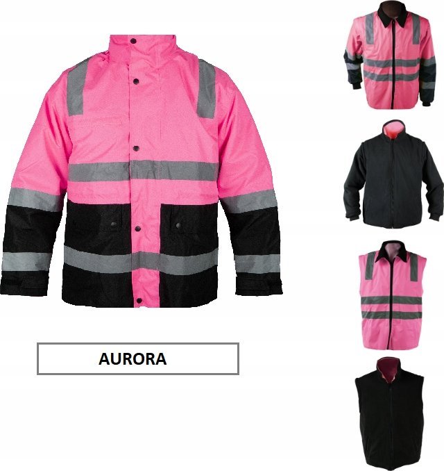 Kurtka rob. zimowa Aurora LB-J15 6in1 Pink XS
