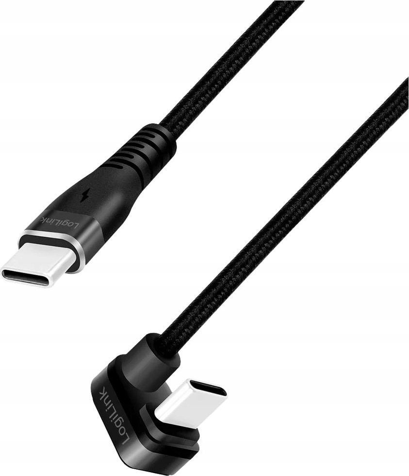 Kabel USB LogiLink USB-C - USB-C 2 m Czarny (CU0191)