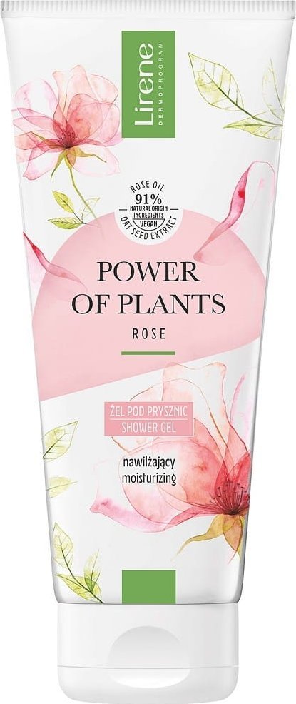 LIRENE_Power of Plants nawilżający żel pod prysznic Róża 200ml