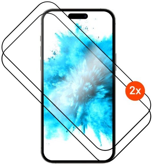 Fixed Screen protector | Apple | iPhone 17 | Tempered glass | Black | Full Cover 2.5D