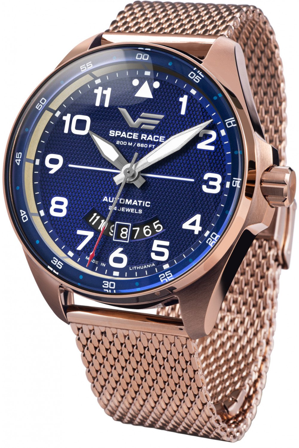 Zegarek męski Vostok Europe NH35A-325B746B różowe złoto