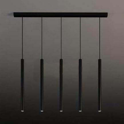 Lampa wisząca Shilo LAMPA wisząca YABU 5528 Shilo metalowa OPRAWA zwis LISTWA sufitowa sople tuby czarne